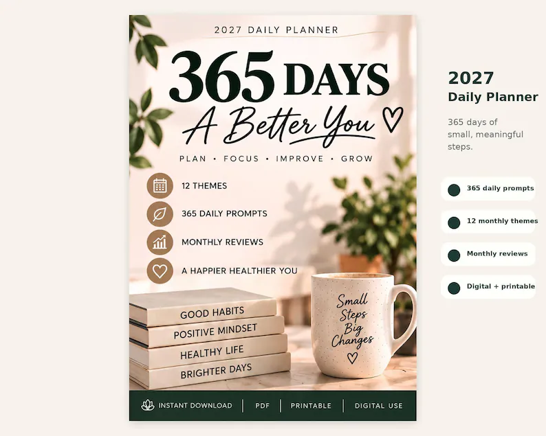 2027 Daily Planner — Etsy product image