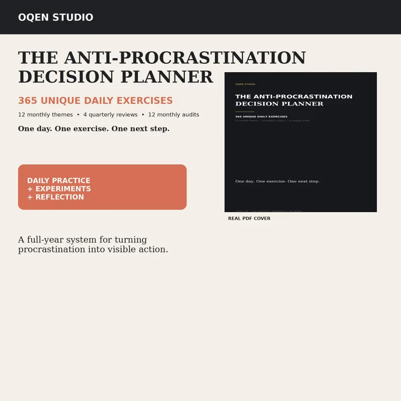 Anti-Procrastination Planner — Etsy product image
