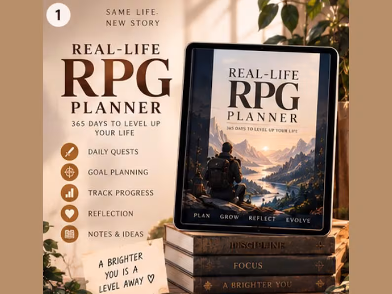 RPG Digital Planner — Etsy product image